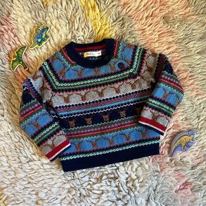 Baby Boden Rudolph Fair Isle Sweater, Size 18-24mo.